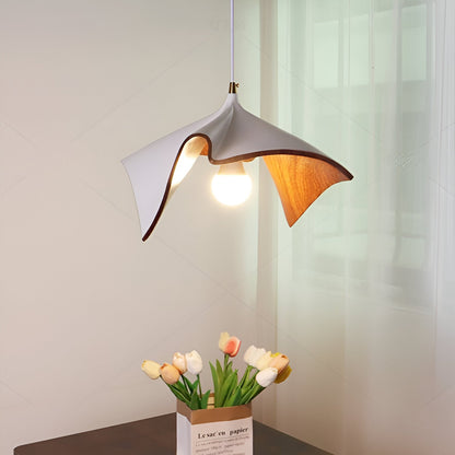 Nordisk japansk pendellampa i resin med LED för kök matsal vardagsrum och sovrum