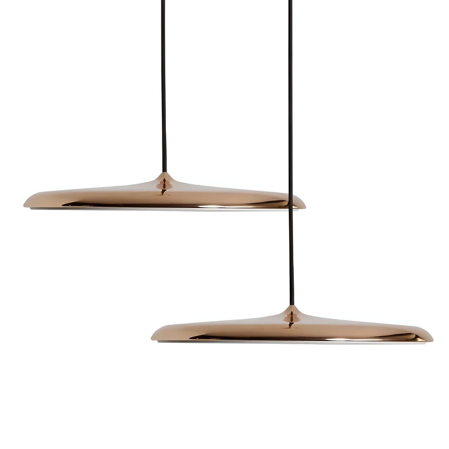 Modern pendellampa i metall med UFO-inspirerad design för matsal kök bar