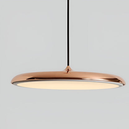 Modern pendellampa i metall med UFO-inspirerad design för matsal kök bar
