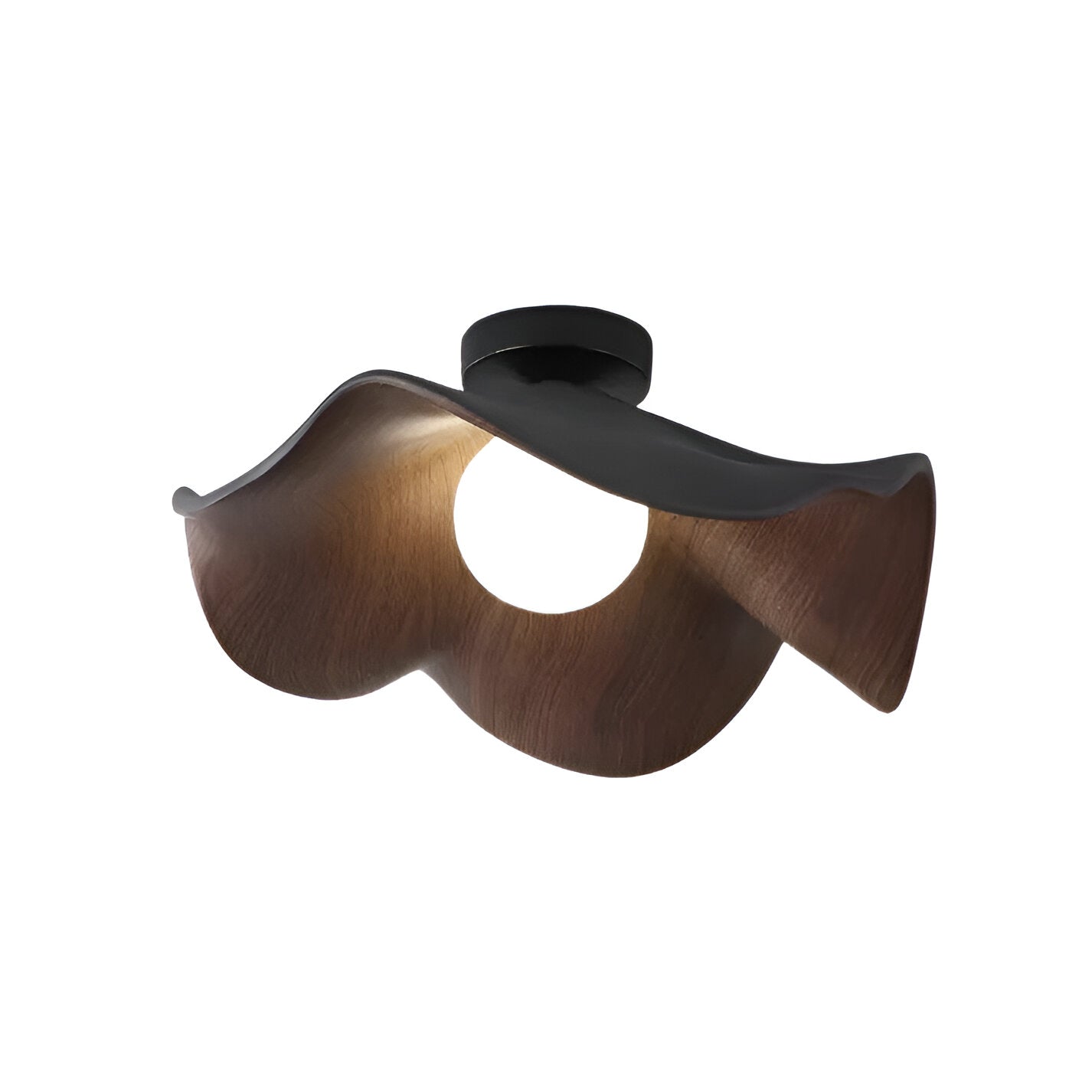 Nordisk Blomformad Taklampa i Resin – Modern Plafond för Inomhusbelysning