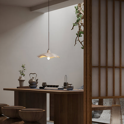 Nordisk cementpendel blomformad taklampa i wabi-sabi stil för hem och hotell