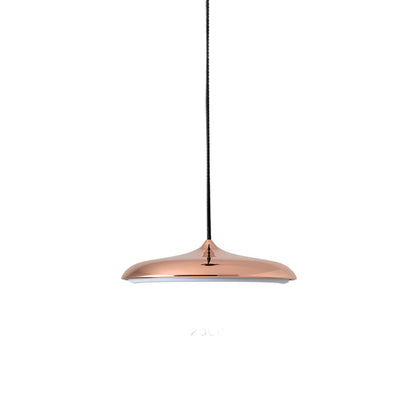 Modern pendellampa i metall med UFO-inspirerad design för matsal kök bar