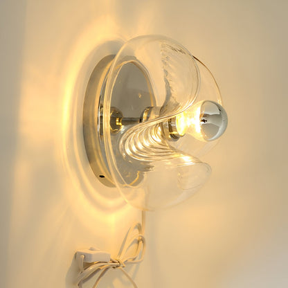 Bauhaus Taklampa i Fransk Vintage Stil – Mässingsfärgad Glasplafond för Kök, Sovrum och Matsal