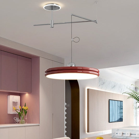 Nordisk LED taklampa med svängbar arm och justerbar höjd för matsal vardagsrum kök