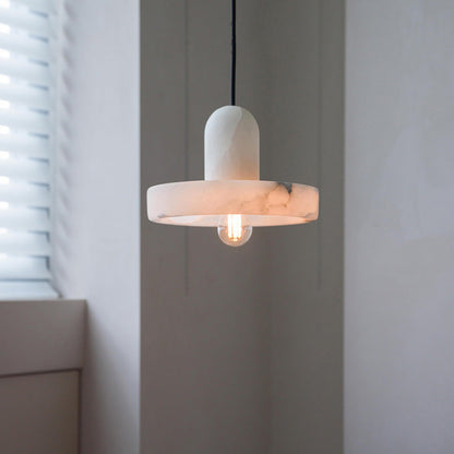 Lyxig marmortaklampa med kopparfäste för kök matsal sovrum