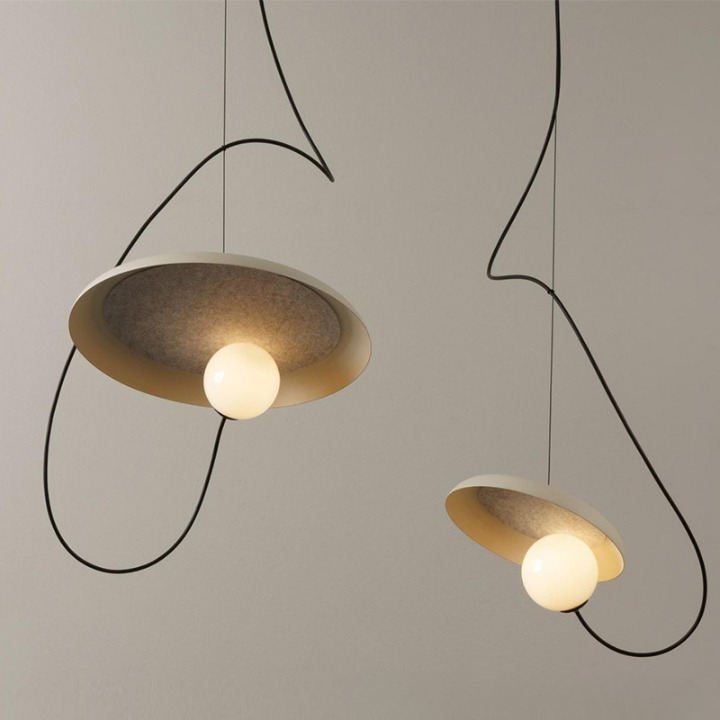 Modern justerbar LED pendellampa i metall för matsal sovrum kök