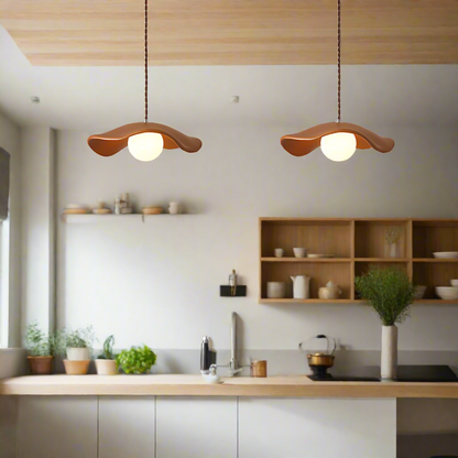 Modern hattformad takpendel i resin minimalistisk design för sovrum matsal
