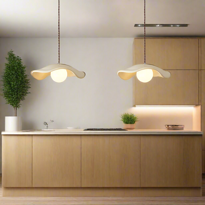 Modern hattformad takpendel i resin minimalistisk design för sovrum matsal
