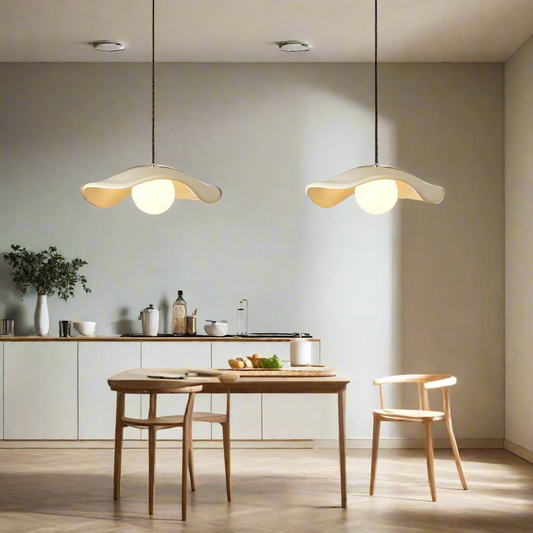 Modern hattformad takpendel i resin minimalistisk design för sovrum matsal