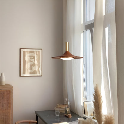 Nordisk takpendel i koppar med justerbar lampskärm för kök och vardagsrum