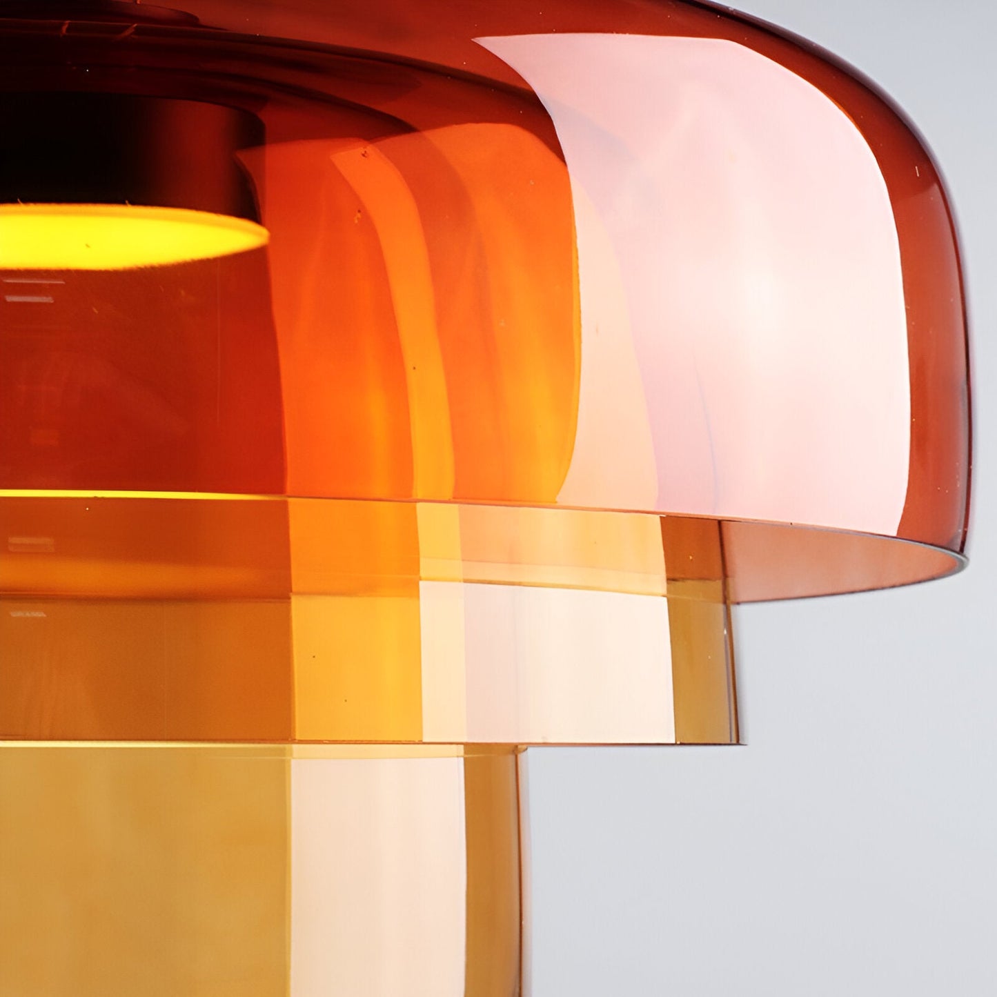 Nordisk färgad glaspendel med LED för matsal vardagsrum och bar