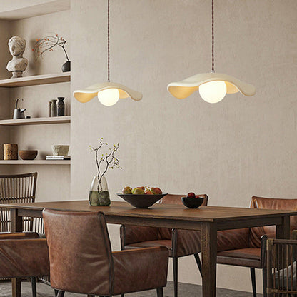 Modern hattformad takpendel i resin minimalistisk design för sovrum matsal