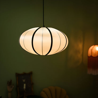 Japansk tyg pendellampa i vintage design för vardagsrum matsal sovrum