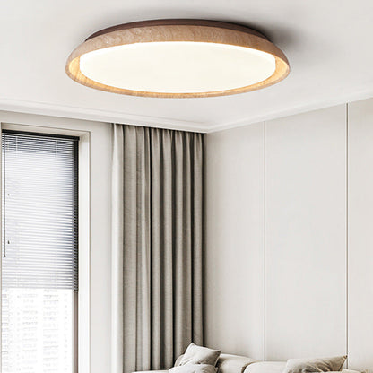 Travertin Taklampa i Japansk Wabi-Sabi Stil – Modern Retro Plafond i Marmor med Dimbart LED-ljus