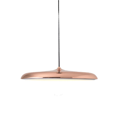 Modern pendellampa i metall med UFO-inspirerad design för matsal kök bar