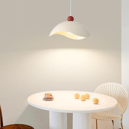 Modern takpendel i metall med vågformad lampskärm för kök matsal vardagsrum och sovrum