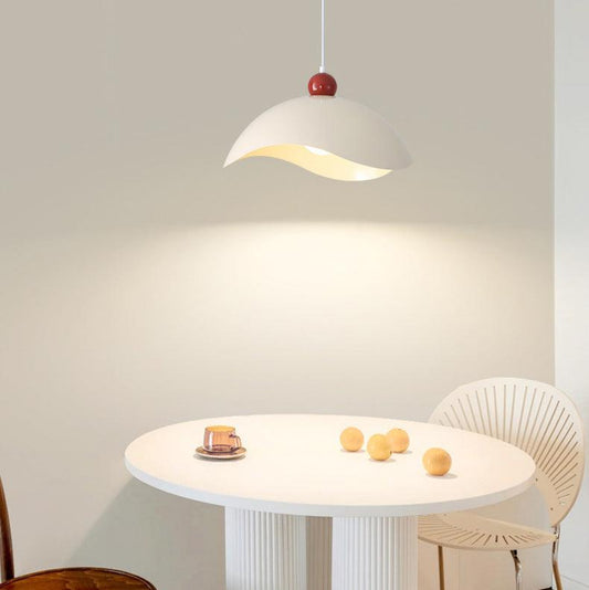 Modern takpendel i metall med vågformad lampskärm för kök matsal vardagsrum och sovrum