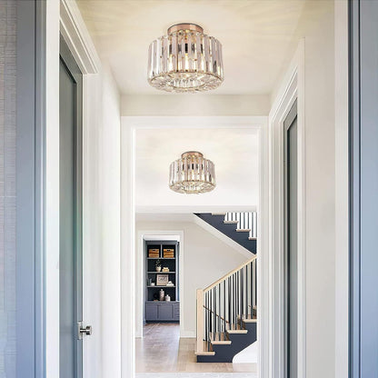 Elegant Kristall Taklampa – Modern Flush Mount Plafond för Inomhusbelysning