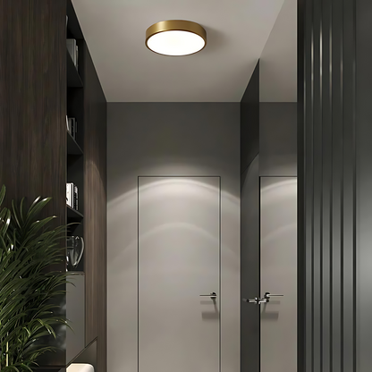 Modern Ringformad LED Taklampa i Metall och Akryl – Elegant Plafond för Inomhusbelysning