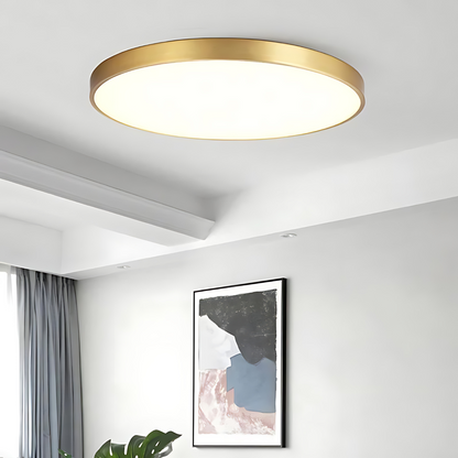 Modern Ringformad LED Taklampa i Metall och Akryl – Elegant Plafond för Inomhusbelysning