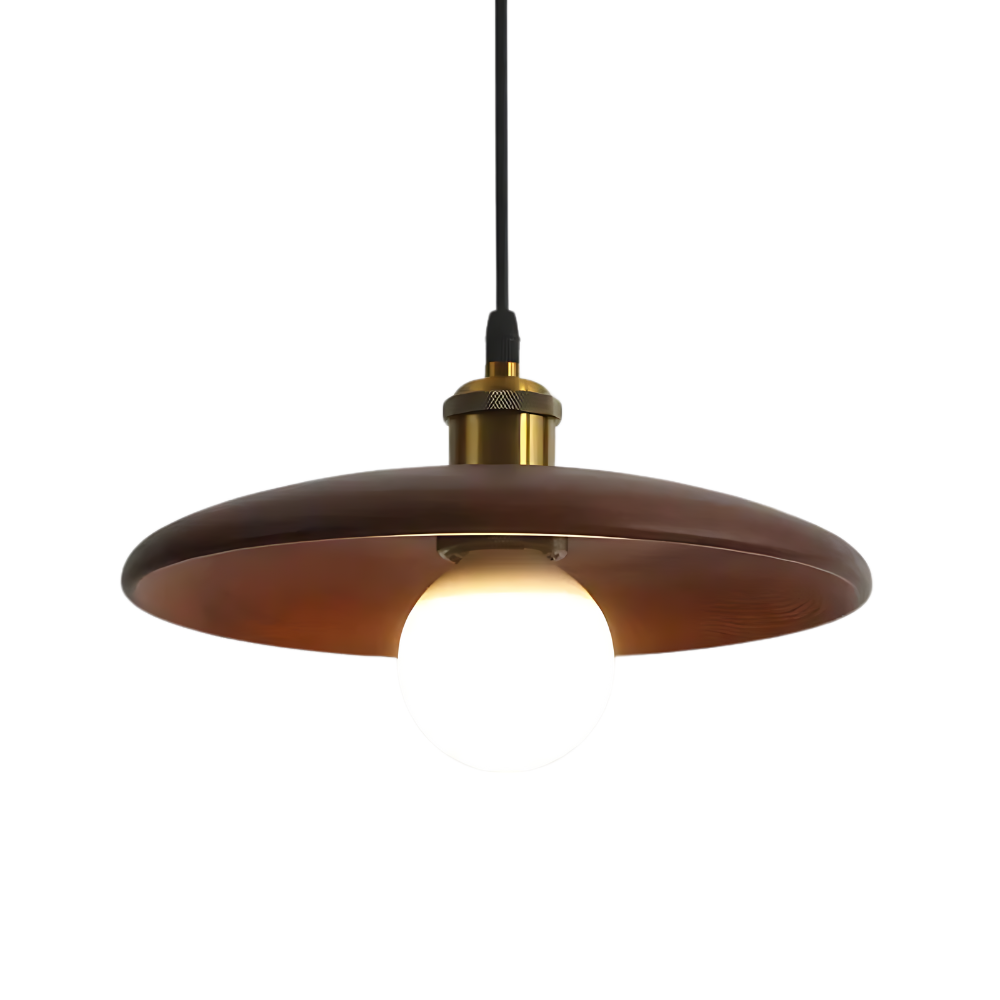 Japandi taklampa i naturligt trä och metall för vardagsrum sovrum kök och kontor