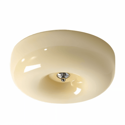 Rund taklampa med mjuk modern design och varm LED belysning för vardagsrum sovrum och hall