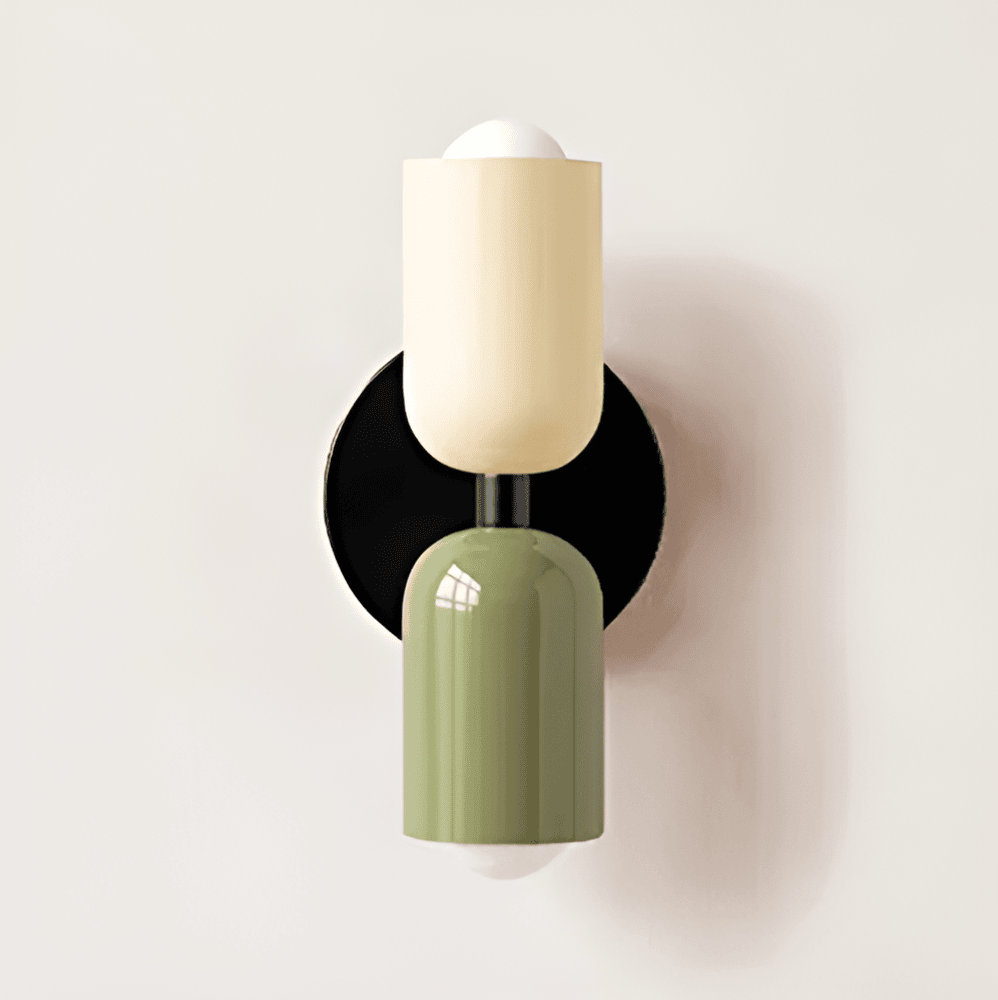 Modern rund vägglampa med LED belysning och elegant design för sovrum vardagsrum och hall