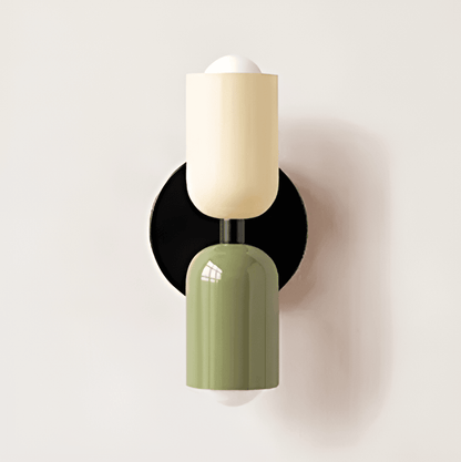 Modern rund vägglampa med LED belysning och elegant design för sovrum vardagsrum och hall