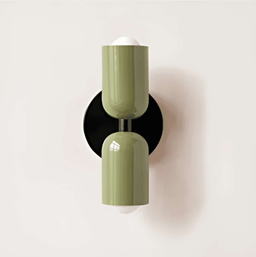 Modern rund vägglampa med LED belysning och elegant design för sovrum vardagsrum och hall