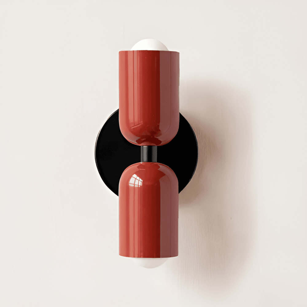 Modern rund vägglampa med LED belysning och elegant design för sovrum vardagsrum och hall