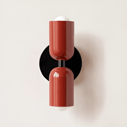Modern rund vägglampa med LED belysning och elegant design för sovrum vardagsrum och hall