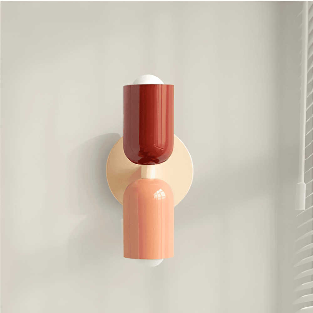 Modern rund vägglampa med LED belysning och elegant design för sovrum vardagsrum och hall