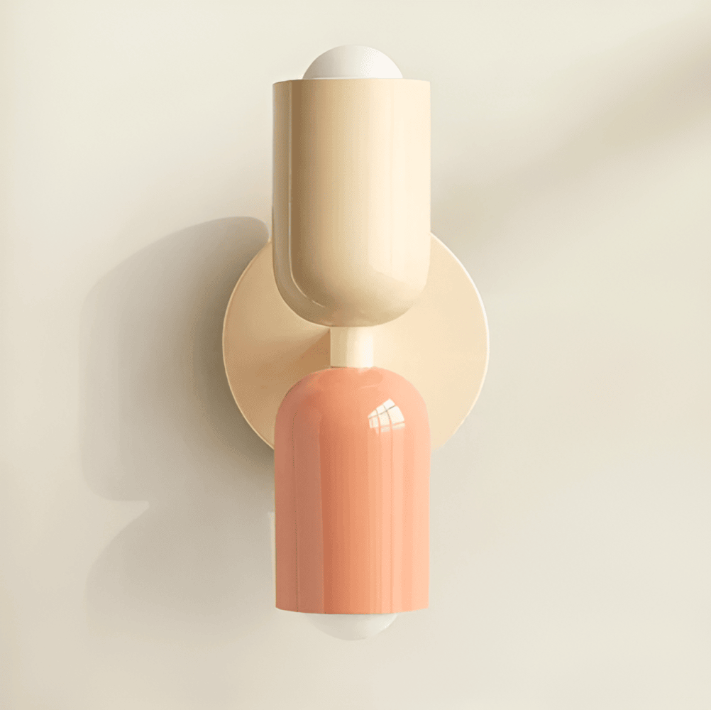 Modern rund vägglampa med LED belysning och elegant design för sovrum vardagsrum och hall