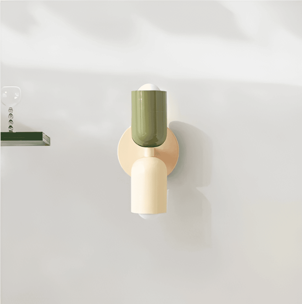 Modern rund vägglampa med LED belysning och elegant design för sovrum vardagsrum och hall