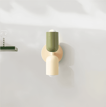 Modern rund vägglampa med LED belysning och elegant design för sovrum vardagsrum och hall