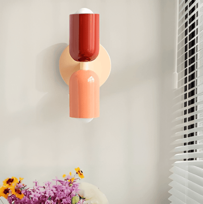 Modern rund vägglampa med LED belysning och elegant design för sovrum vardagsrum och hall