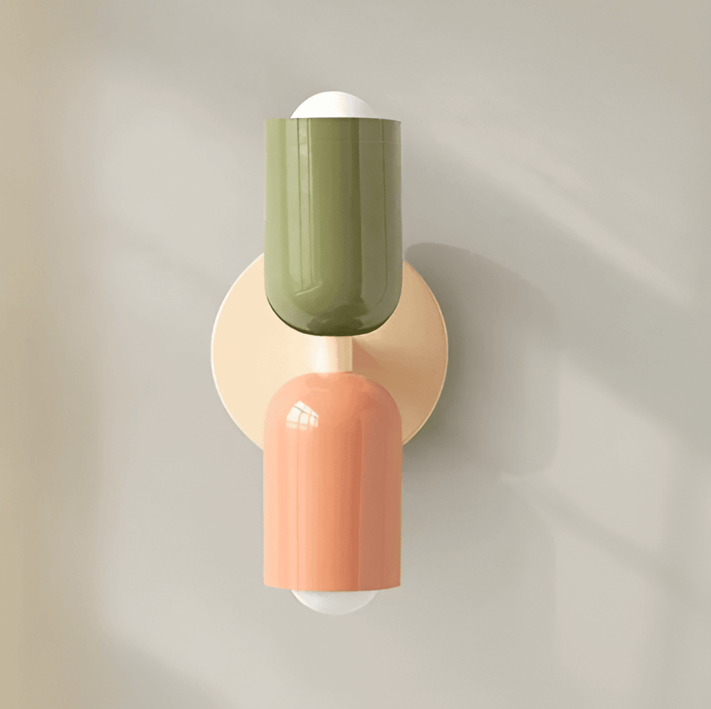 Modern rund vägglampa med LED belysning och elegant design för sovrum vardagsrum och hall