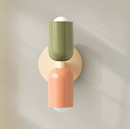Modern rund vägglampa med LED belysning och elegant design för sovrum vardagsrum och hall