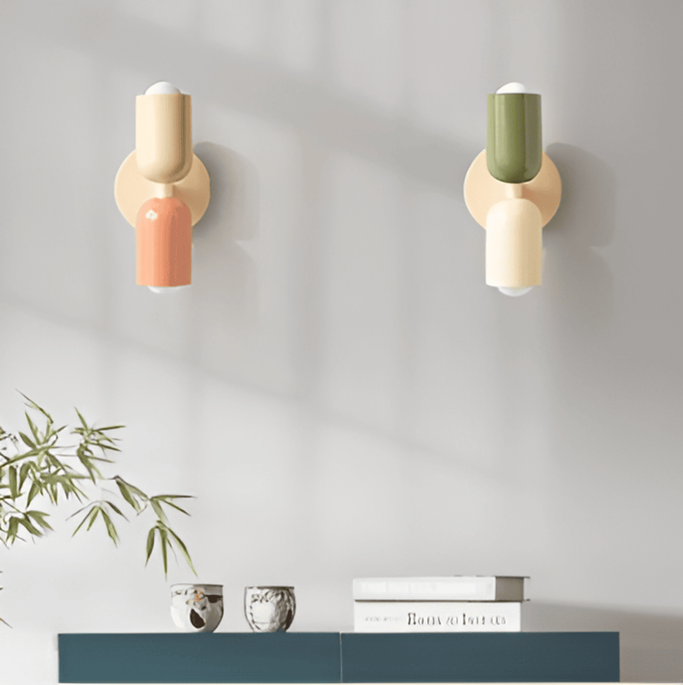 Modern rund vägglampa med LED belysning och elegant design för sovrum vardagsrum och hall