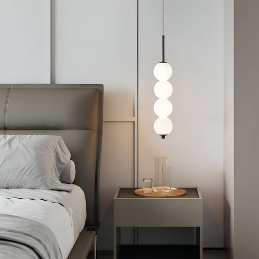 Modern Glassten Lampa med Elegant Metallfinish