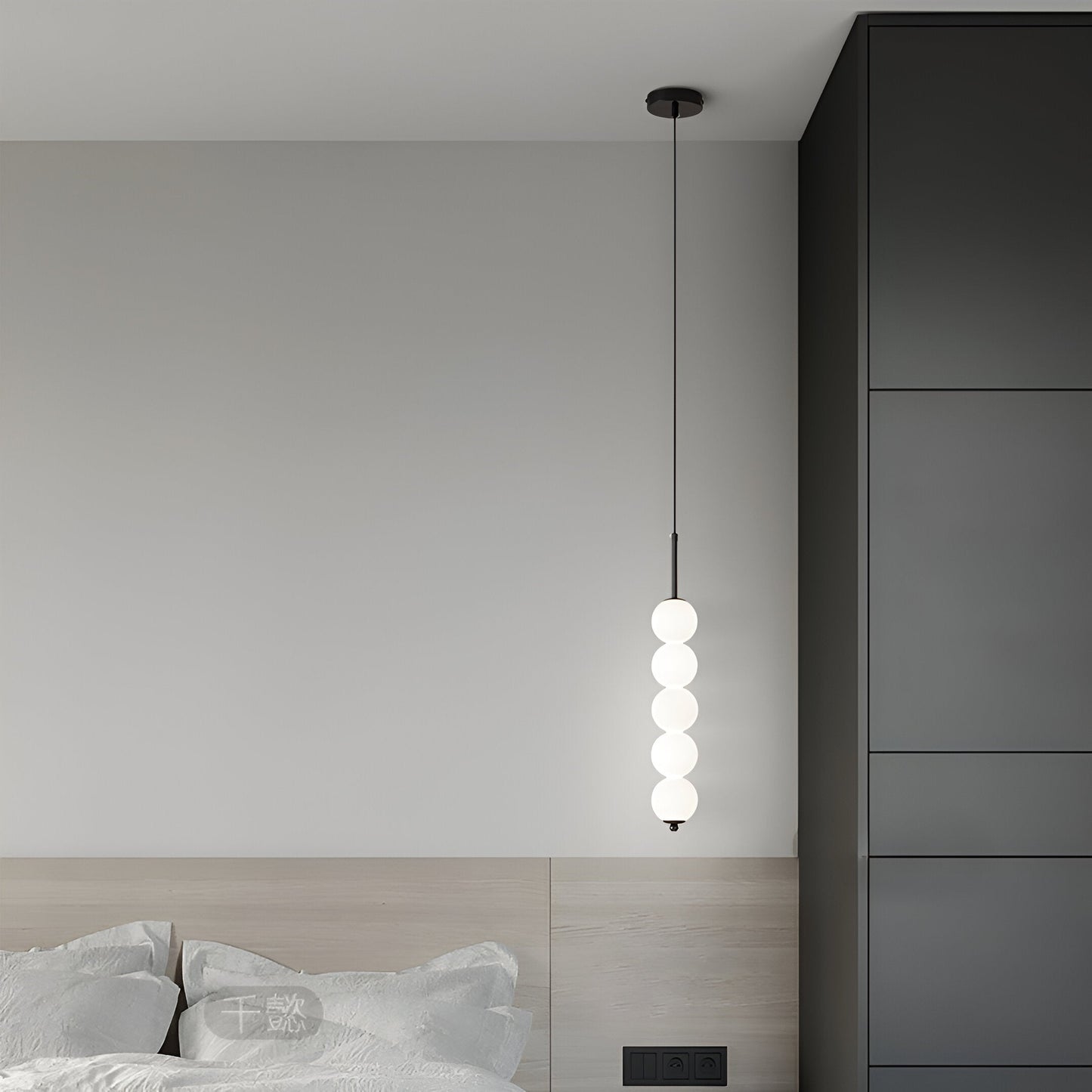 Modern Glassten Lampa med Elegant Metallfinish