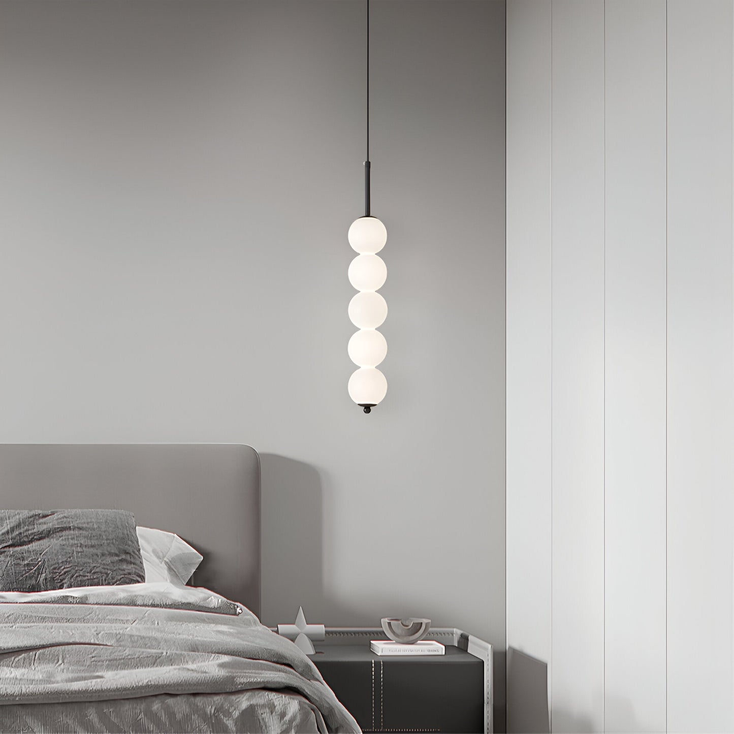 Modern Glassten Lampa med Elegant Metallfinish