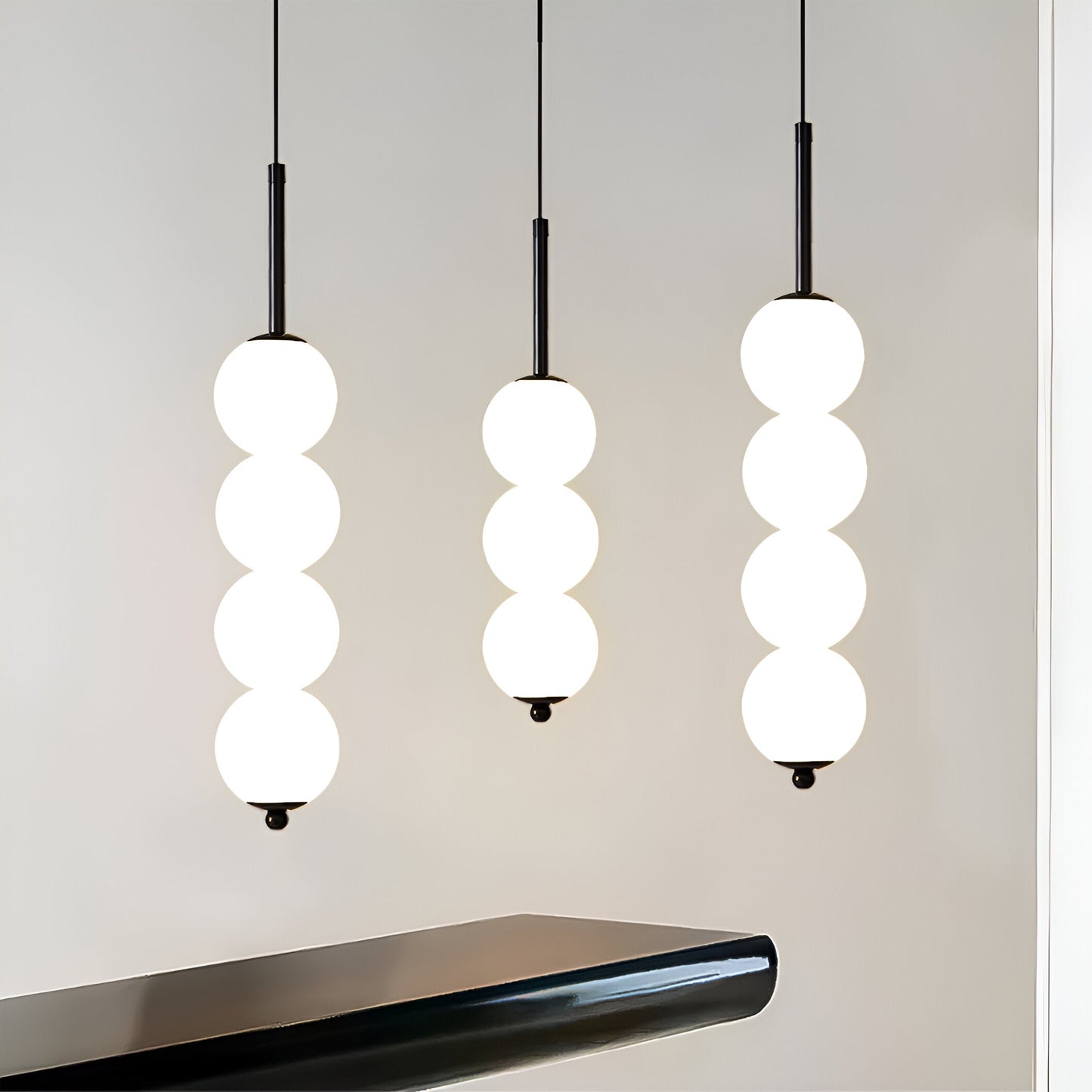 Modern Glassten Lampa med Elegant Metallfinish