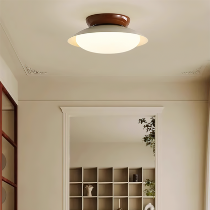 Modern taklampa i metall med retrodesign – LED plafond i mid-century stil för vardagsrum, sovrum och hall