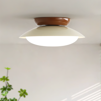 Modern taklampa i metall med retrodesign – LED plafond i mid-century stil för vardagsrum, sovrum och hall