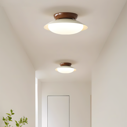 Modern taklampa i metall med retrodesign – LED plafond i mid-century stil för vardagsrum, sovrum och hall