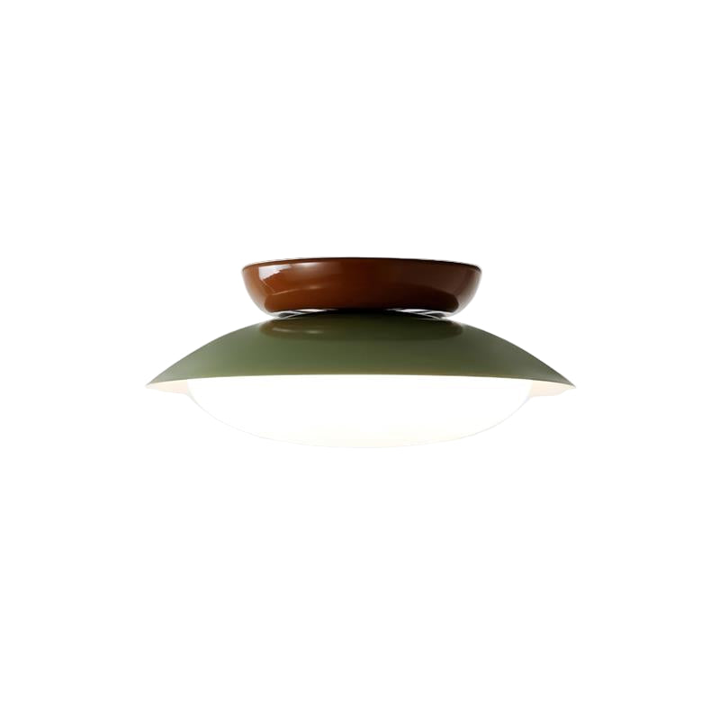 Modern taklampa i metall med retrodesign – LED plafond i mid-century stil för vardagsrum, sovrum och hall