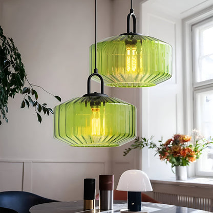 Retro glas pendellampa i nordisk design för sovrum vardagsrum matsal