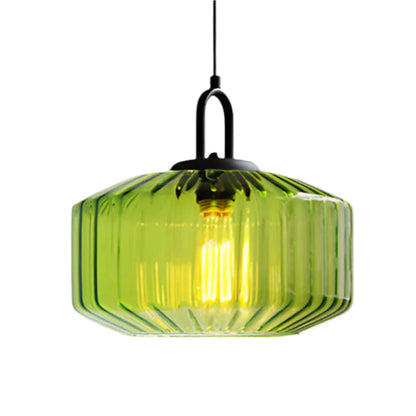 Retro glas pendellampa i nordisk design för sovrum vardagsrum matsal