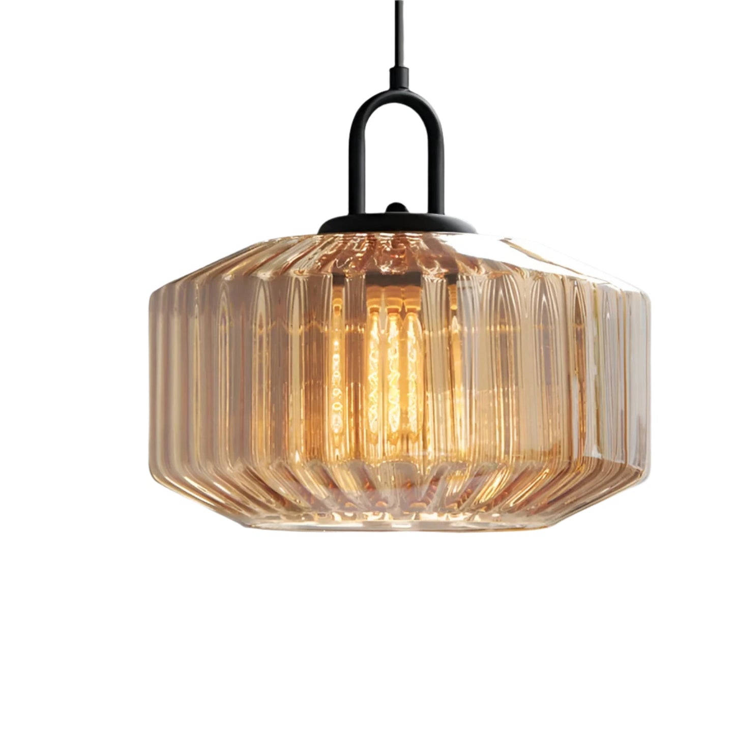 Retro glas pendellampa i nordisk design för sovrum vardagsrum matsal